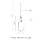 Alibaglass Pendant Light
