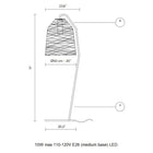 Black Out Outdoor Floor Lamp