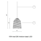 Black Out Outdoor Pendant Light