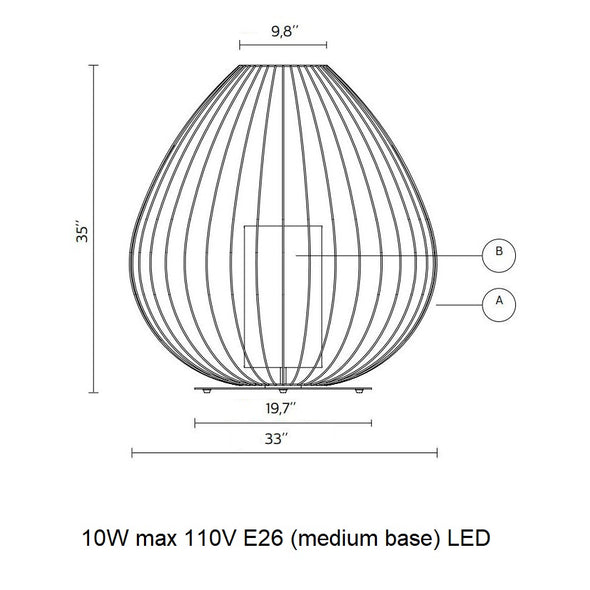 Cell Outdoor Floor Lamp