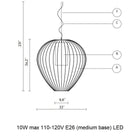 Cell Outdoor Pendant Light