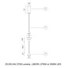 Filomena Up/Down LED Pendant Light