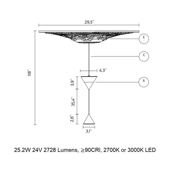 Moonbloom LED Pendant Light