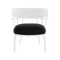 A.I. Lounge Chair  option White / Black Boucle Riccio