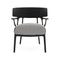 A.I. Outdoor Lounge Chair  option Black / White Black Twill