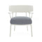 A.I. Outdoor Lounge Chair  option White / White Blue Twill