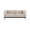 Asia 2-Seater Sofa  option Cotton Plain Beige