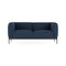 Asia 2-Seater Sofa  option Cotton Plain Blue