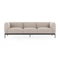 Asia 3-Seater Sofa  option Cotton Plain Beige