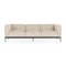 Asia 3-Seater Sofa  option Cotton Structure Beige