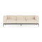 Asia 3-Seater Sofa  option Cotton Structure White