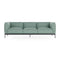 Asia 3-Seater Sofa  option Panamino Aqua