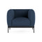 Asia Armchair  option Cotton Plain Blue