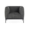Asia Armchair  option Cotton Structure Black
