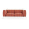 Asia Outdoor 2-Seater Sofa  option Yellow Brick Red