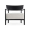 Cara Mat Outdoor Armchair  option Black / White
