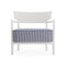 Cara Mat Outdoor Armchair  option White / Blue
