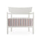 Cara Mat Outdoor Armchair  option White / Brick Stripes