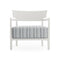 Cara Mat Outdoor Armchair  option White / Green Stripes