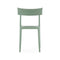 Catwalk Mat Outdoor Stackable Dining Chair (Set of 2)  option Sage Green