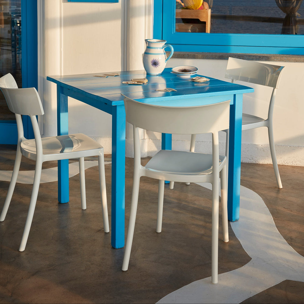 Catwalk Mat Outdoor Stackable Dining Chair (Set of 2)