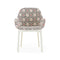 Clap Rubelli Armchair  option Cream / White