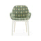Clap Rubelli Armchair  option Pistachio / White