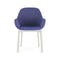 Clap Tissue Shirley Armchair  option Blue-Powder / White
