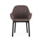 Clap Tissue Shirley Armchair  option Brown-Powder / Black