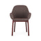 Clap Tissue Shirley Armchair  option Brown-Powder / Burgundy