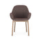 Clap Tissue Shirley Armchair  option Brown-Powder / Powder