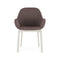 Clap Tissue Shirley Armchair  option Brown-Powder / White