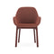 Clap Tissue Shirley Armchair  option Rusty Orange-Powder / Burgundy