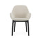 Clap Tissue Shirley Armchair  option White-Beige / Black