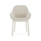 Clap Tissue Shirley Armchair  option White-Beige / White