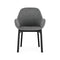 Clap Tissue Shirley Armchair  option White-Black / Black