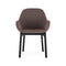 Clap Tissue Shirley Dinning Armchair  option Brown-Powder
