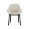 Clap Tissue Shirley Dinning Armchair  option Black