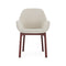 Clap Tissue Shirley Dinning Armchair  option Burgundy