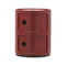 Componibili Round Storage  option Burgundy Glossy