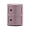 Componibili Round Storage  option Mauve Glossy