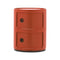 Componibili Round Storage  option Orange Glossy