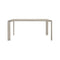 Four Rectangular Soft Touch Table  option Beige/Beige