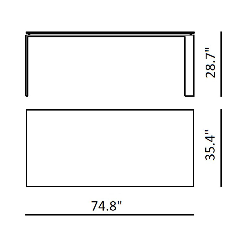 Four Soft Touch Dining Table