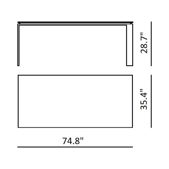 Four Soft Touch Dining Table