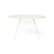 Glossy Outdoor Round Dining Table  option White / White
