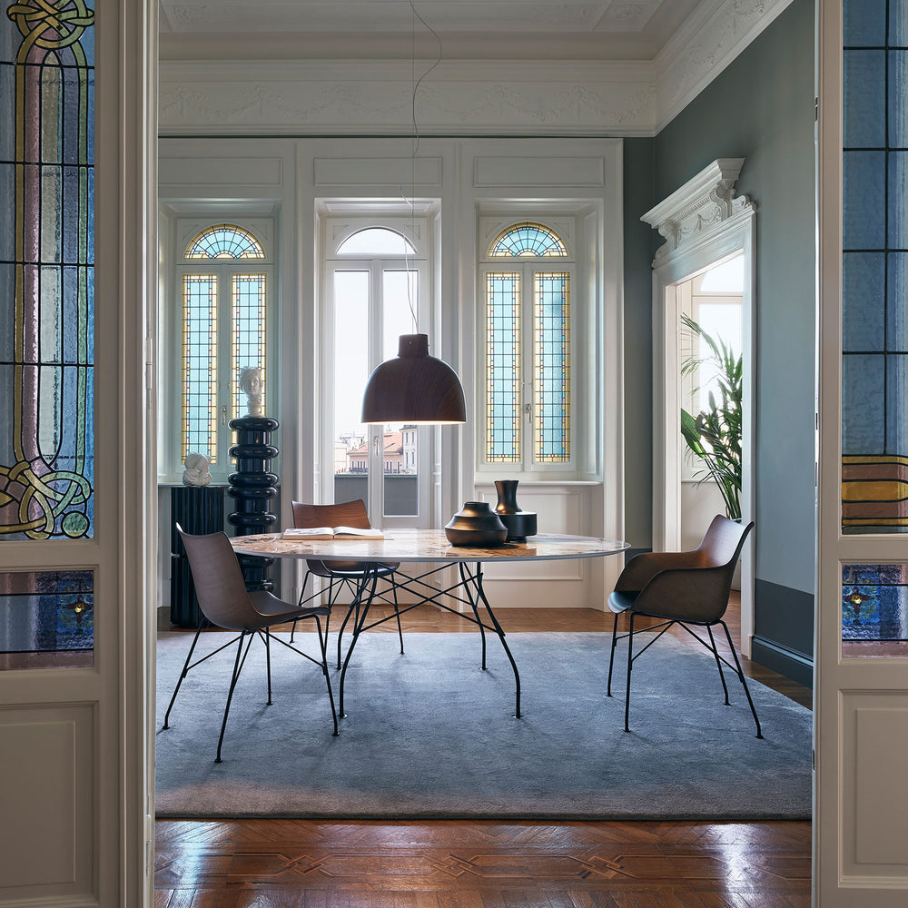 Glossy Oval Dining Table