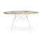 Glossy Round Dining Table  option White