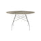 Glossy Round Dining Table  option Tropical Grey