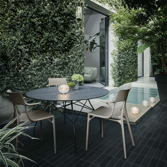 Kartell Glossy Round Dining Table - 2Modern